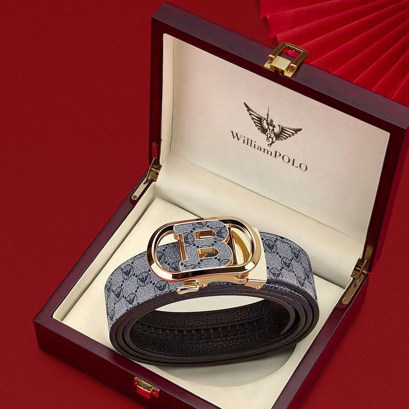 Fashionable Printed Automatic Buckle Belt