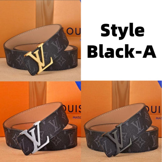 Classic Letter Buckle Men's Belt, Stylish Texture Shows Quality Delivery within 5 to 8 days There is a gift box.