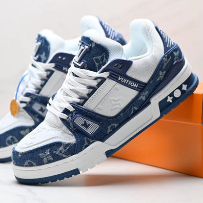 Contrast Panel Stylish Low-Top Sneakers