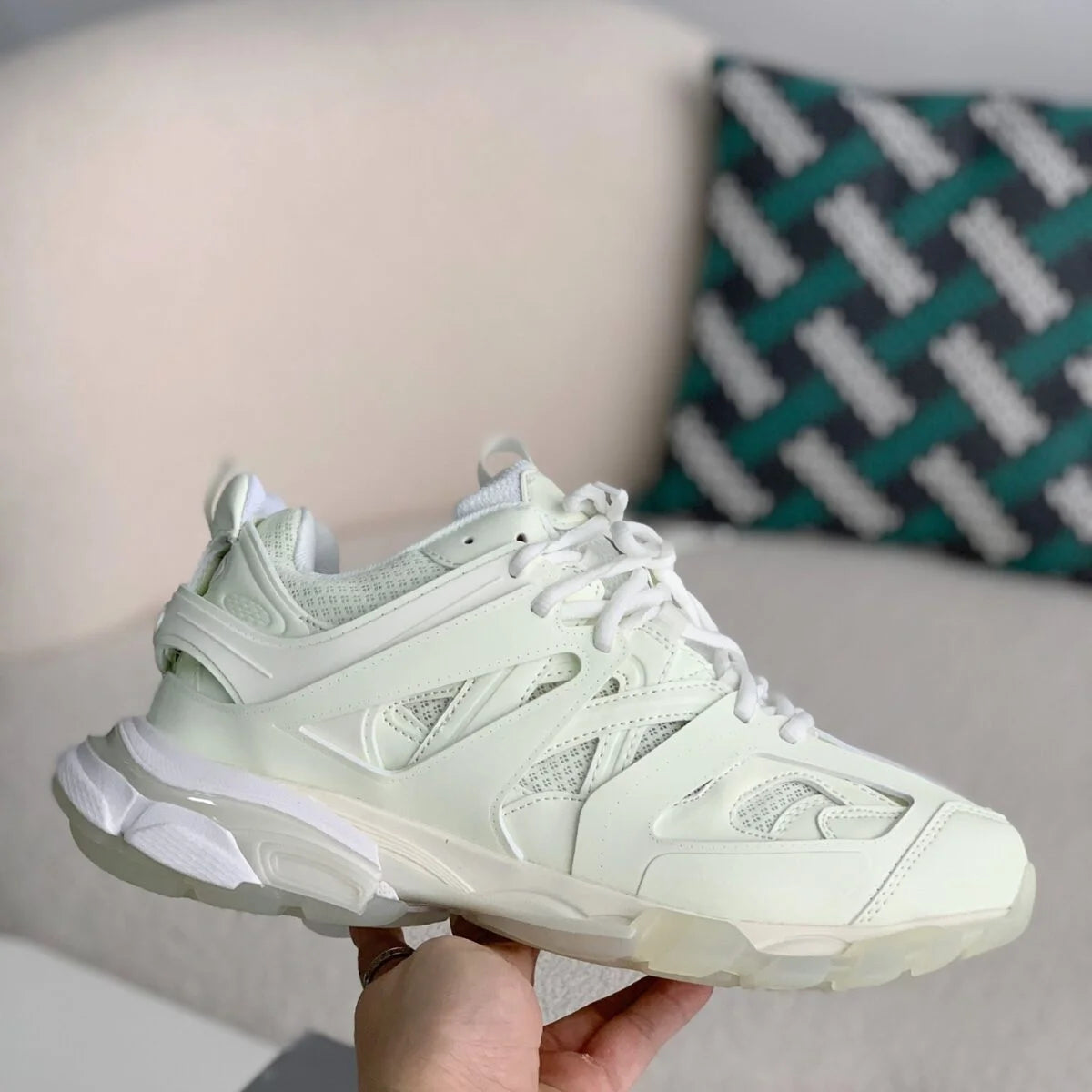 Fluorescent Effect Techwear Sneakers