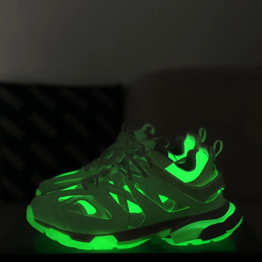 Fluorescent Effect Techwear Sneakers