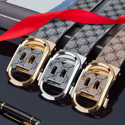Fashionable Printed Automatic Buckle Belt
