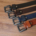 Retro-style button-fastened men's belt