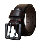 Retro-style button-fastened men's belt