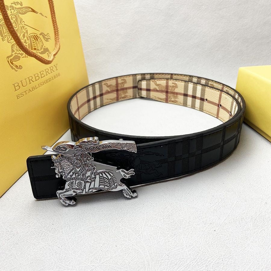 Knight Buckle Men's Belt, Unique Shape Highlights Personality