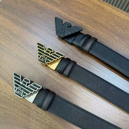 Fashion Eagle Wing Buckle Men's Business Casual Belt