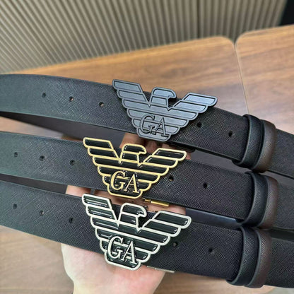 Fashion Eagle Wing Buckle Men's Business Casual Belt