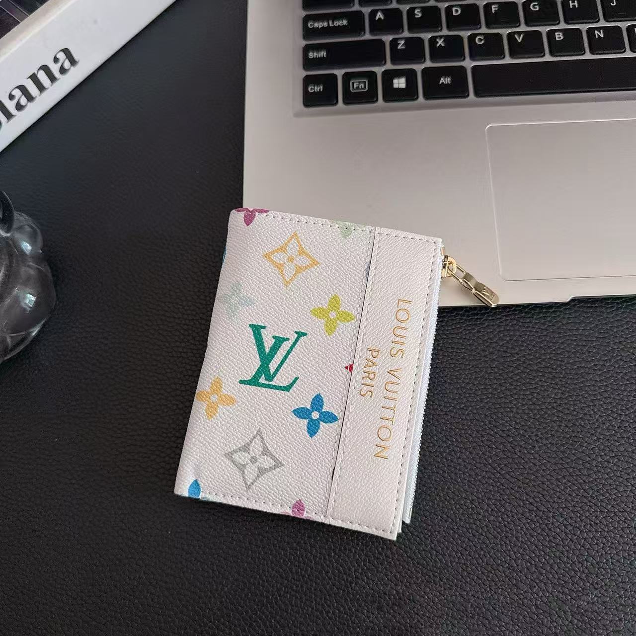 Classic Monogram Multi-Color Zipper Short Wallet