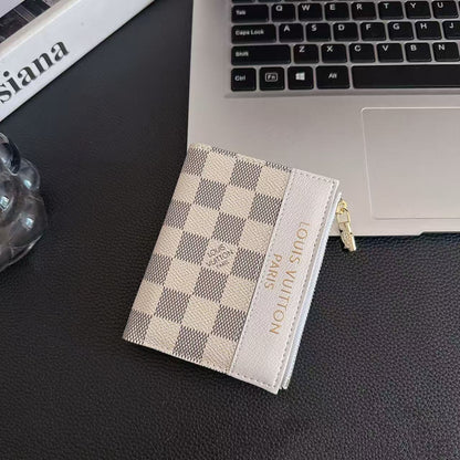 Classic Monogram Multi-Color Zipper Short Wallet