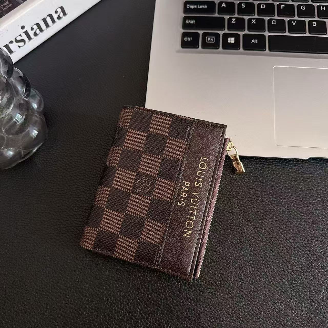 Classic Monogram Multi-Color Zipper Short Wallet