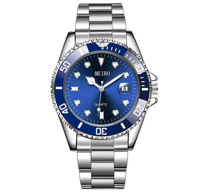 Multi-Color Bezel Versatile Business Wristwatch