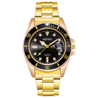 Multi-Color Bezel Versatile Business Wristwatch