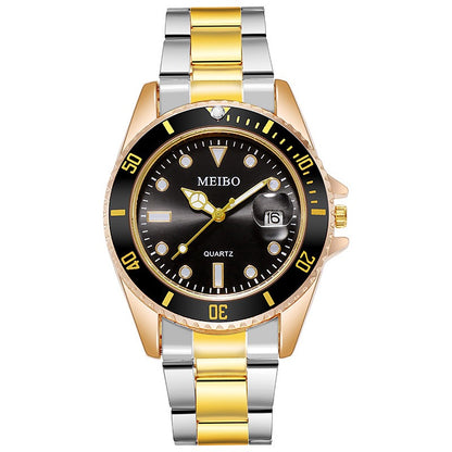 Multi-Color Bezel Versatile Business Wristwatch