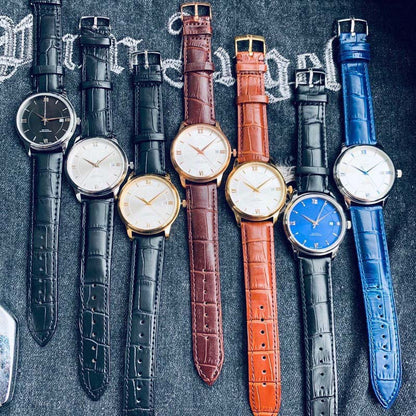 Leather Strap Business Men's Watch