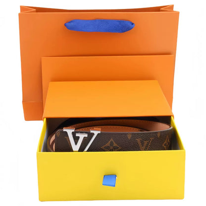 Classic Letter Buckle Men's Belt, Delivery within 5 to 8 days There is a gift box.