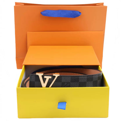 Classic Letter Buckle Men's Belt, Delivery within 5 to 8 days There is a gift box.