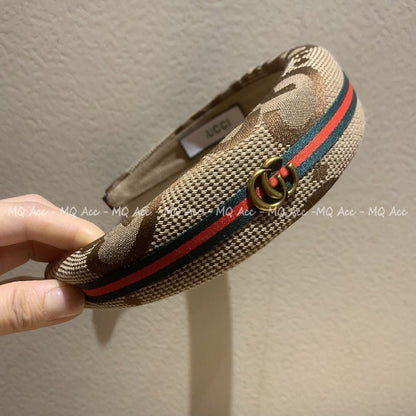 Retro Pattern Color-Block Wide Stylish Headband