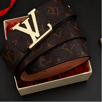 Classic Letter Buckle Men's Belt, Stylish Texture Shows Quality Delivery within 6 to 9 days