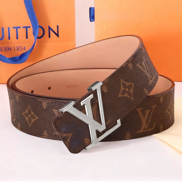 Classic Letter Buckle Men's Belt, Stylish Texture Shows Quality