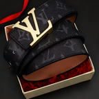 Classic Letter Buckle Men's Belt, Stylish Texture Shows Quality Delivery within 6 to 9 days