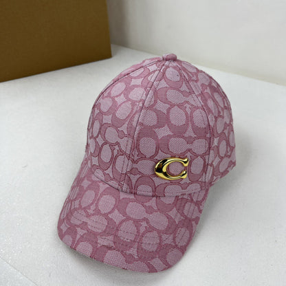 Classic Jacquard Metal Logo Baseball Cap