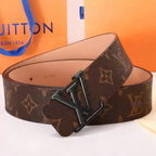 Classic Letter Buckle Men's Belt, Stylish Texture Shows Quality Delivery within 6 to 9 days